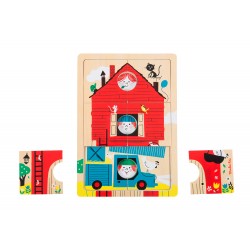 PUZZLE A ETAGES - LES BAMBINS