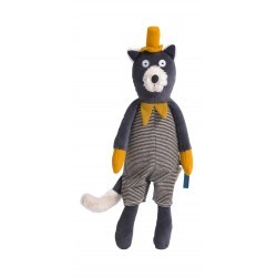 DOUDOU CHAT GRIS ALPHONSE - LES MOUSTACHES
