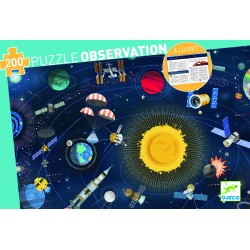 PUZZLE OBSERVATION - L'ESPACE +LIVRET - 200 PCS