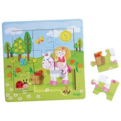 PUZZLE CADRE EN BOIS JARDIN FEERIQUE