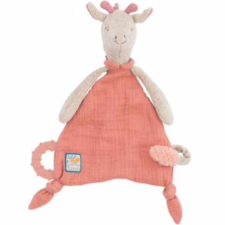 DOUDOU ATTACHE-TETINE GIRAFE - SOUS MON BAOBAB