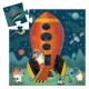 PUZZLE SILHOUETTE - NAVETTE SPATIALE - 16 PCS