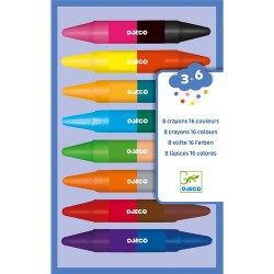 CRAYONS - 8 CRAYONS DOUBLES