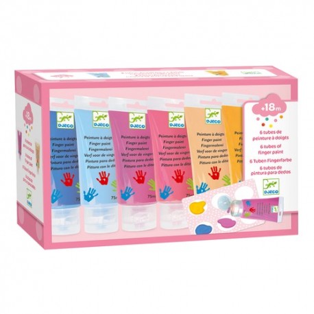 6 TUBES DE PEINTURE A DOIGTS SWEET