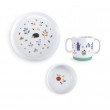 SET VAISSELLE PORCELAINE POMME DES BOIS