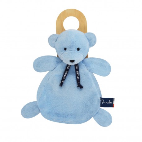 L'OURS DORLOTIN DOUDOU BLEU